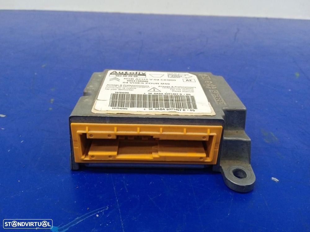 CENTRALINA AIRBAG CITROEN BERLINGO / BERLINGO FIRST LIMUSINA 2002 -9653190880 - 4