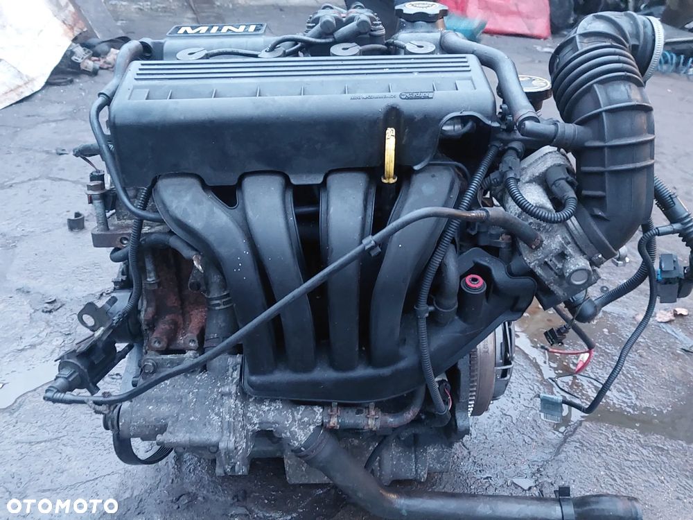 Silnik na części BMW Mini Cooper R50 R51 R52 R53 R55 1.6 16v 116KM VTI WB10B16 Głowica Blok Pokrywa Kolektor Cewka Przepustnica Miska olejowa Czujnik silnika Napinacz Pokrywa zaworów Osłona Sprzęgło 6 Biegów  W10B16D194Q256 - 4