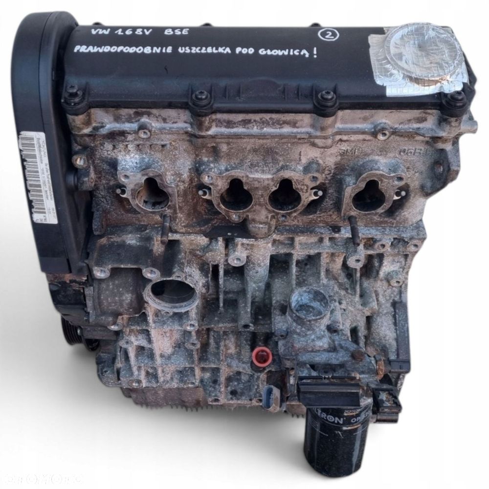 SILNIK VW Golf V VI 1.6 8V 102KM padnięta uszczelka pod głowicą BGU BSE - 1