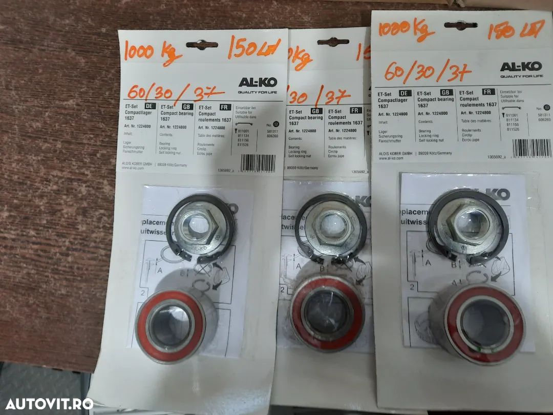 Rulment punte alko/knott de 1000 kg, - 1