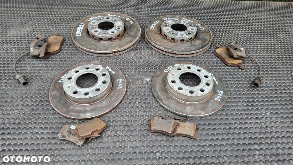 Tarcze Tarcza 288mm 245mm 5x112 Klocki Hamulce Przód Przednie Tył Tylne Audi A4 B6 B7 - 2
