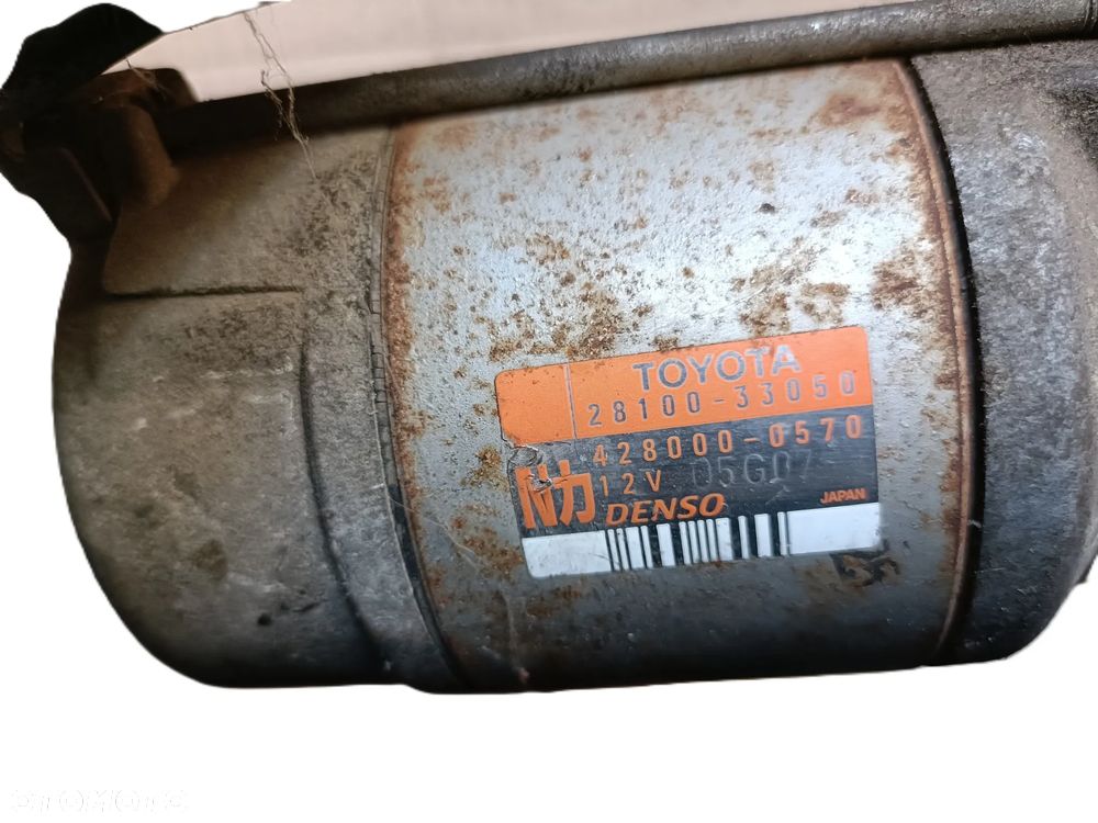 TOYOTA YARIS I 99-05 1,4 D4D rozrusznik DENSO 28100-33050 * - 4