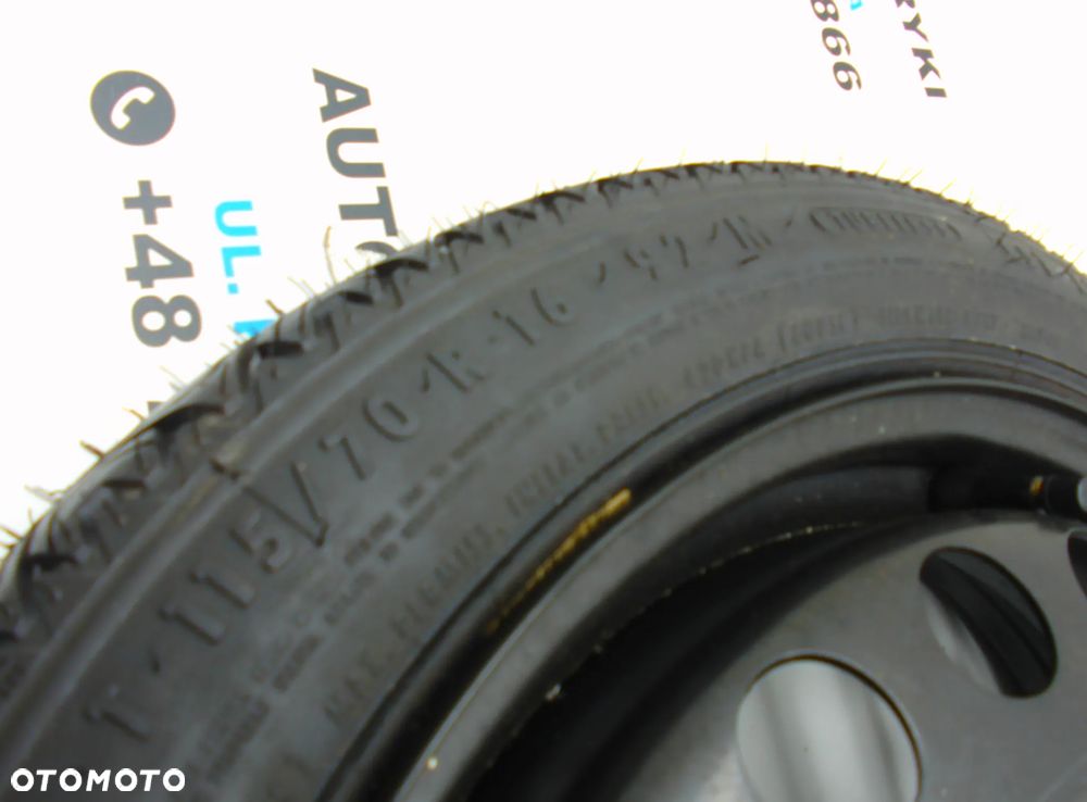 Saab 9-5 9-3  koło dojazdowe zapas lewarek podnośnik zestaw - 6