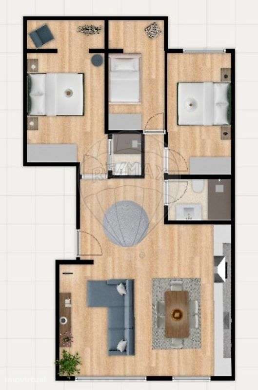 Apartamento T3 para venda - Grande imagem: 2/3