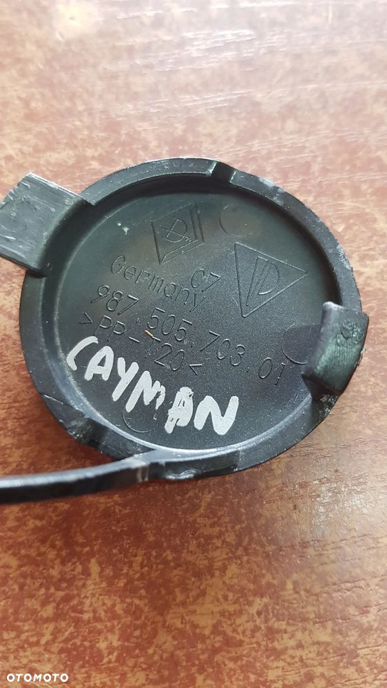 ZAŚLEPKA HAKA ZDERZAKA PRZEDNIEGO PORSCHE CAYMAN 987  98750570301 - 4