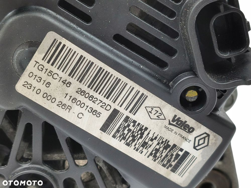 ALTERNATOR Renault Megane IV Clio Captur 1.5 dCi 231000026R VALEO - 7