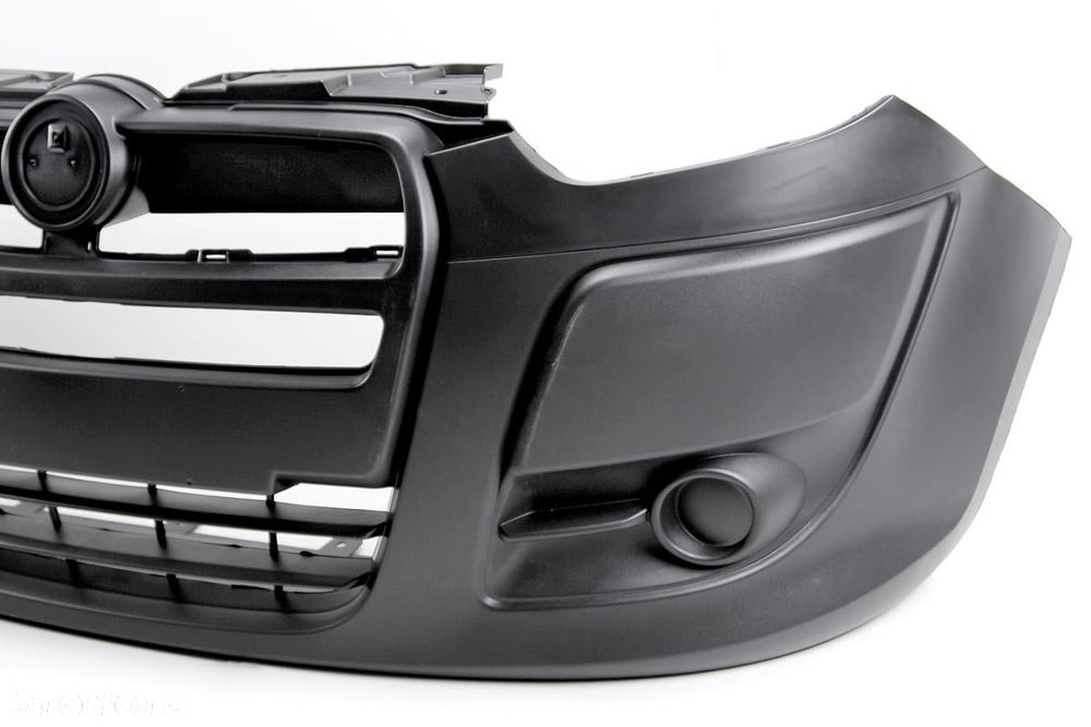 ZDERZAK PRZEDNI PRZÓD FIAT DOBLO II 10-15 CZARNY TEKSTURA - 3