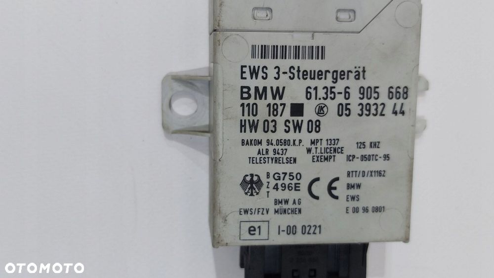 moduł immobilizera bmw e39 6905668 - 3