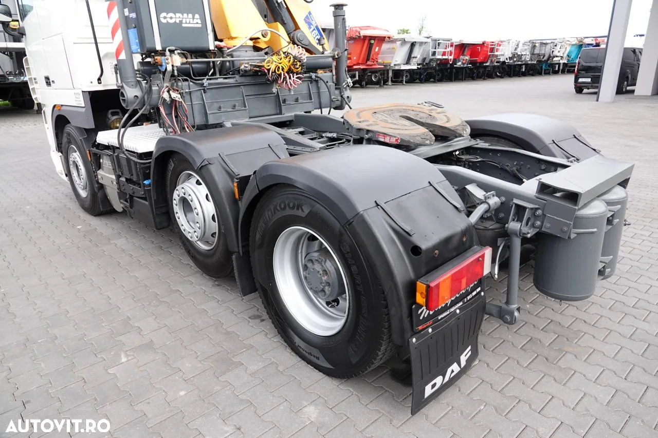 DAF XF 105.510 / TRACTOR IMPINGAT / + HDS COPMA 160.5 / EXTENSIUNE - 13 M / CAPACITATE DE RIDICAT - 7.040 KG / IMPORTAT - 17