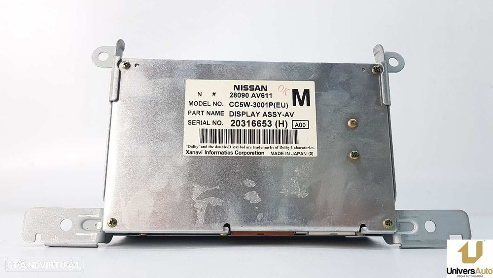 TELA/ECRÃ MULTIFUNÇÕES NISSAN PRIMERA BERLINA (P12) ACENTA - 2