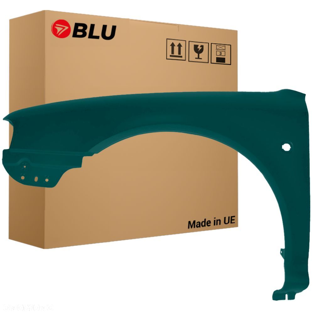 BLU Błotnik SKODA OCTAVIA I 1 9595 lewy zielony 1997-2010 przód SmaragdGruen - 1