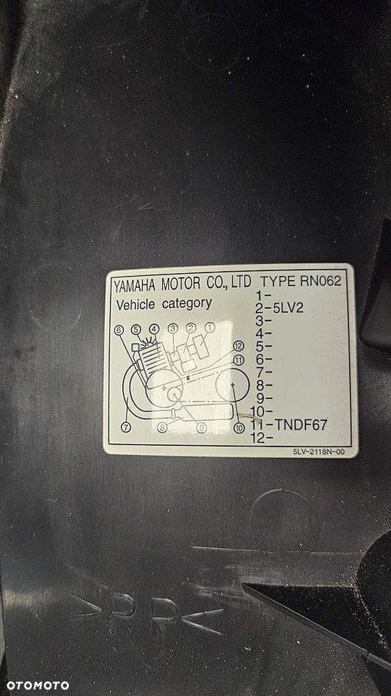 Nadkole Tył Błotnik Kierunkowskazy Yamaha FZS 1000 Fazer RN06 - 7