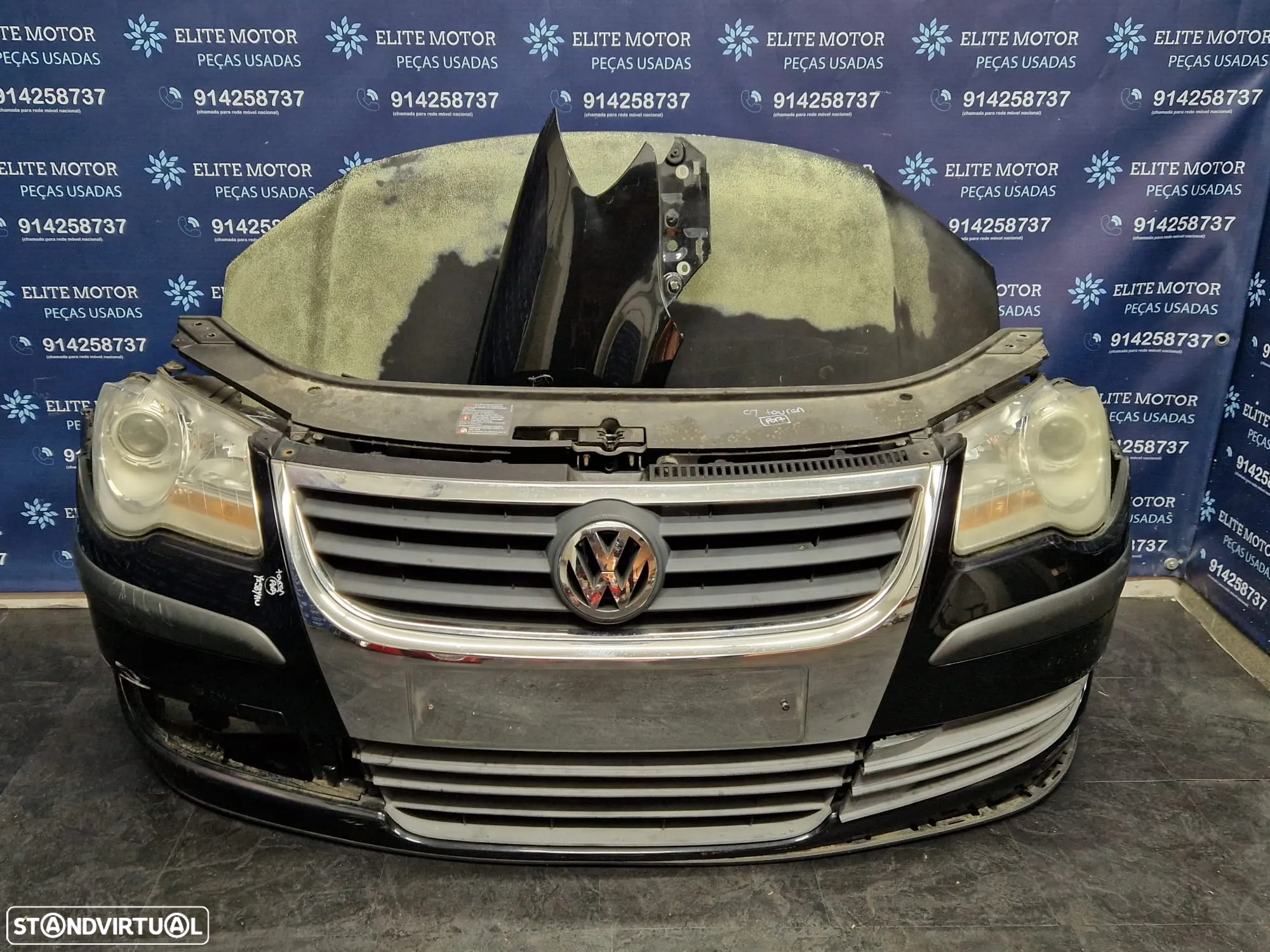 Frente completa usada VW TOURAN 2.0 TDI FACELIFT capot parachoques guardalamas oticas - 4