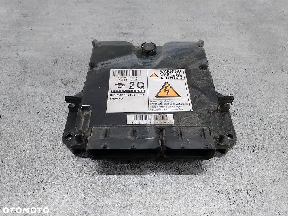 KOMPUTER, STEROWNIK NISSAN NAVARA III 237104X03D MB275800-7454 2.5 DCI - 1