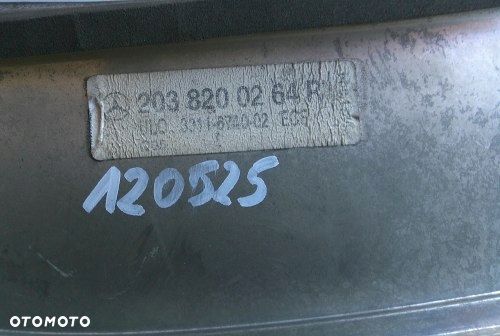 MERCEDES C KLASA W203 00-04 SEDAN PRAWA TYLNA LAMPA ORYGINAŁ 2038200264 - 7