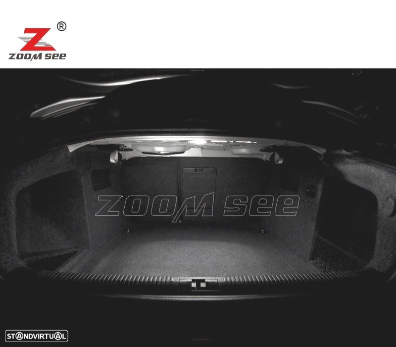 KIT COMPLETO DE 23 LÂMPADAS LED INTERIOR AUDI A4 S4 RS4 B6 B7 QUATTRO AVANT 02-08 - 3