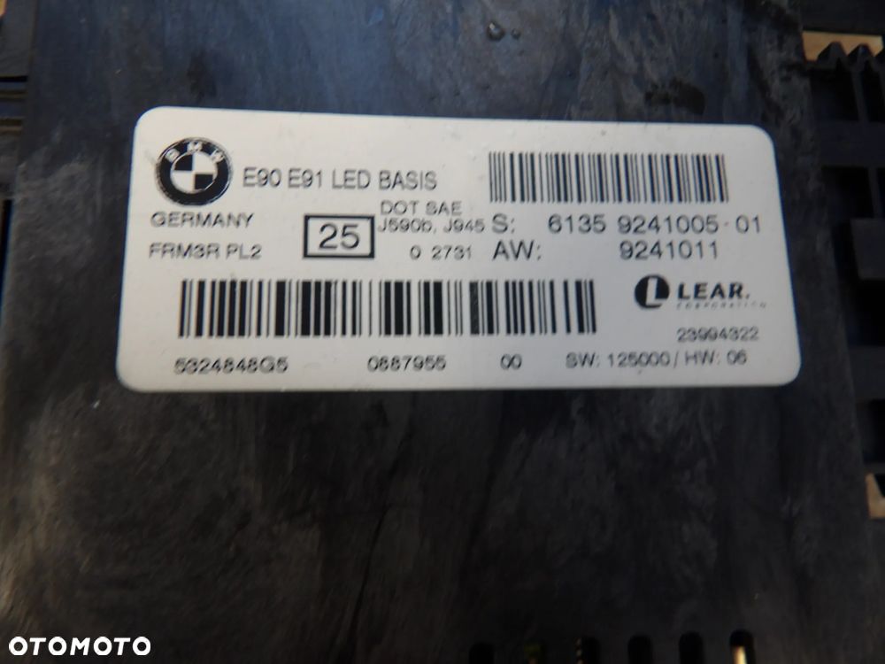 BMW - E90,E91 - MODUŁ - STEROWNIK ŚWIATEŁ - 9241005 - 2