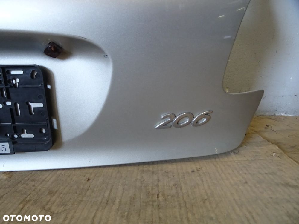 KLAPA TYŁ TYLNA SZYBA POKRYWA BAGAŻNIKA PEUGEOT 206 LAK: ETSC NR244 - 12