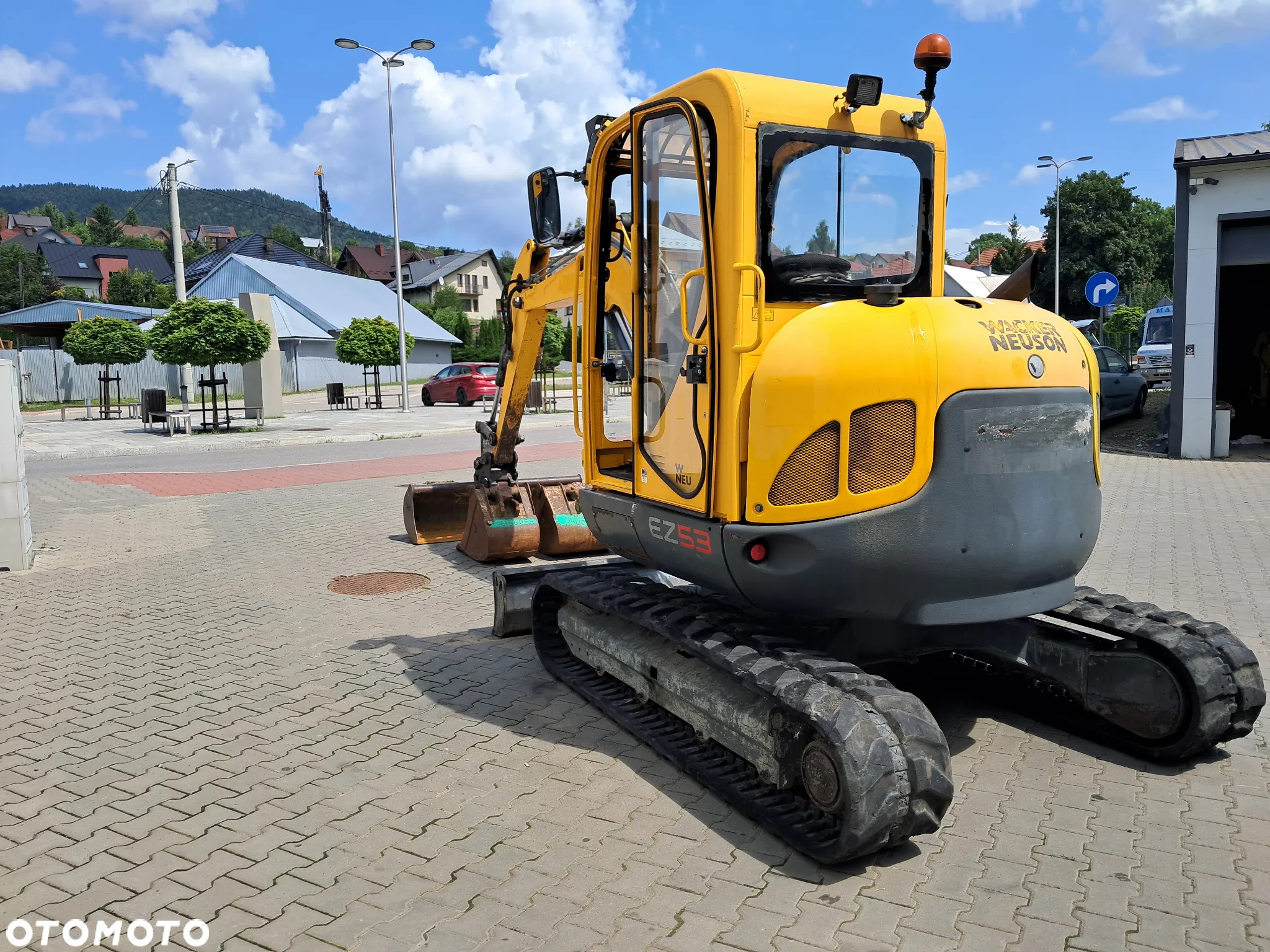Wacker Neuson EZ 53 waga 5t TON * 3 ŁYŻKI * silnik Perkins turbo 60KM * 2016r 4570 mtg koparka minikoparka oświetlenie - 20