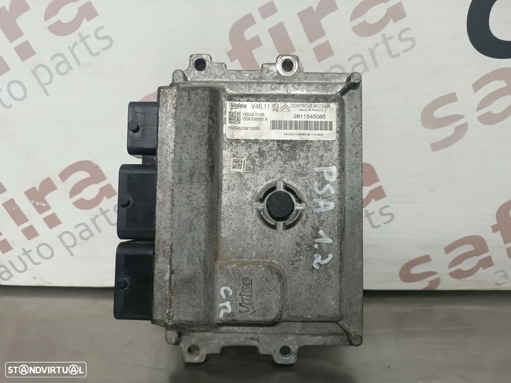UNIDADE / CENTRALINA DO MOTOR PEUGEOT 208 / 2008 CITROEN C3 II 1.2VTI REF. 9811545080 9800913080 - 1