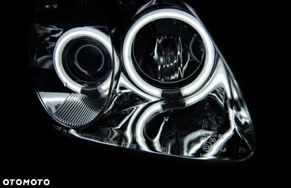 Reflektor Lampy kpl Ringi Angel Eyes Led CCFL Tuning Mercedes Slk r 170 - 4