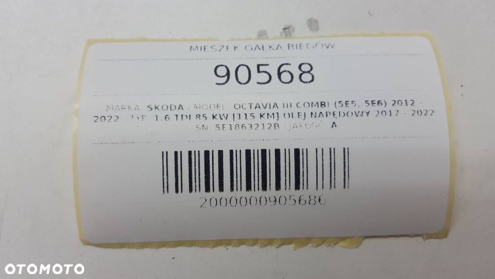 MIESZEK GAŁKA BIEGÓW SKODA OCTAVIA III 2019 EUROPA - 6