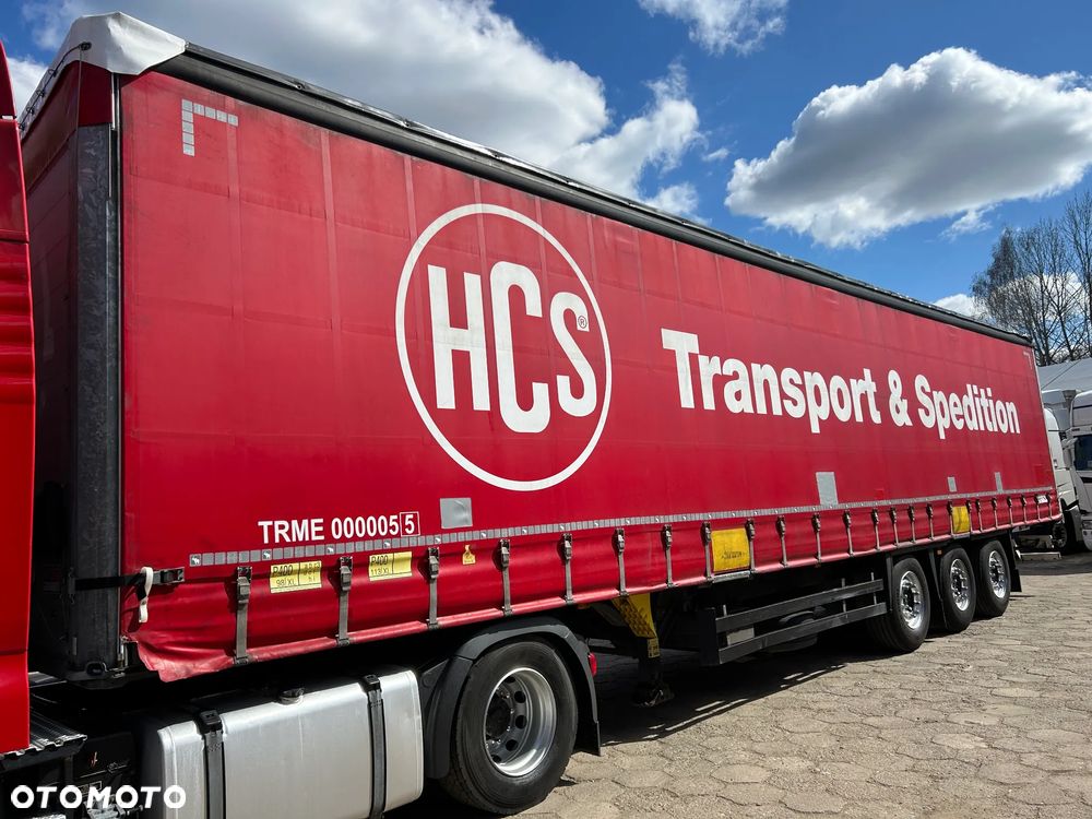 Schmitz Cargobull FIRANKA / 10 SZTUK / BARDZO ŁADNE OPONY / Z PEŁNYM WYPOSAŻENIEM DO ZAŁADUNKU / 2 KOŁA ZAPASOWE / DOSTĘPNE KOLORY SREBRNY - NIEBIESKI - CZERWONY / NIEKTÓRE MAJĄ NOWE PLANDEKI !! - 8