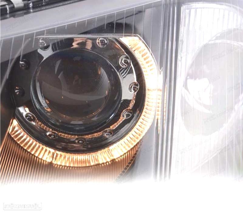 FARÓIS VOLKSWAGEN VW PASSAT 3BG 00-05 ANGEL EYES FUNDO NEGRO - 5