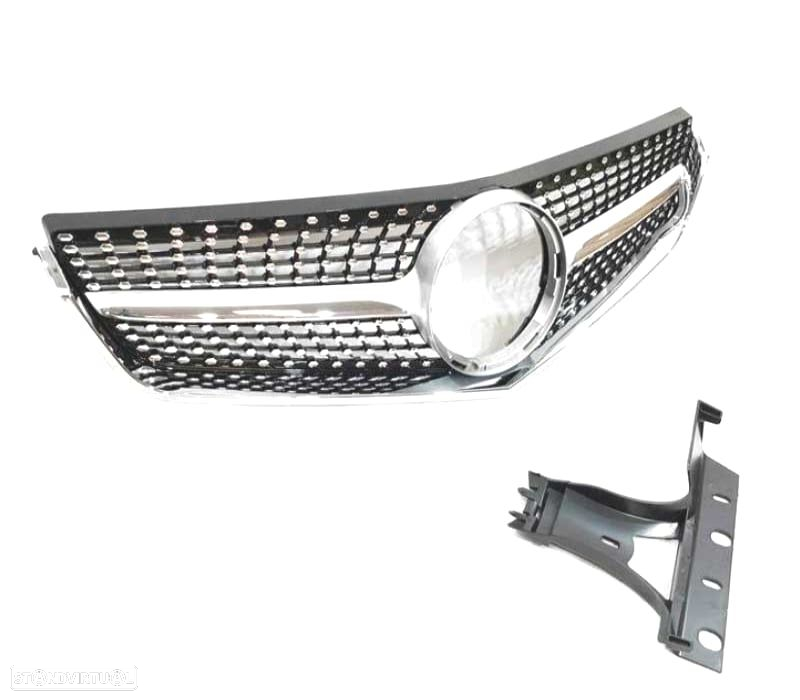 GRELHA DIANTEIRA MERCEDES W207 LOOK DIAMOND 09-13 CROMADO - 3