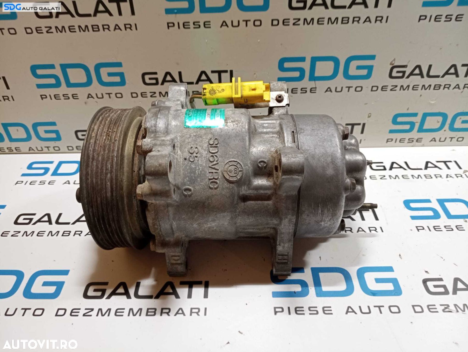 Compresor AC Aer Conditionat Clima Peugeot 307 2.0 HDI 2001 - 2008 Cod SD6VRC [M6890] - 1