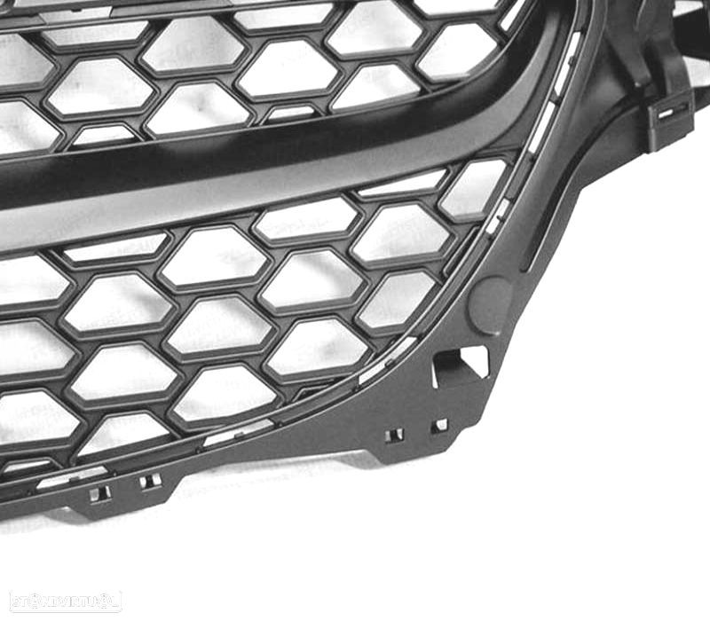 GRELHA FRONTAL DESPORTIVA PARA OPEL CORSA E 14-19 MATT BLACK EDITTION - 2