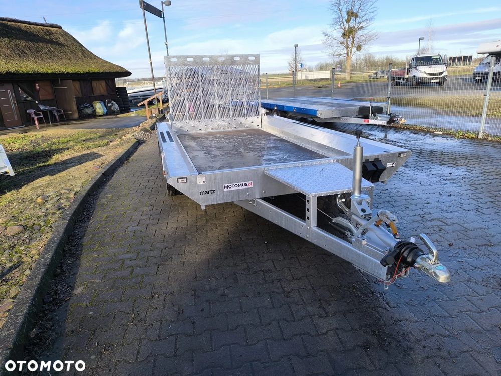 Martz Przyczepa Bau 400x180 3500kg 3 osie pod koparke koparka walec - 9