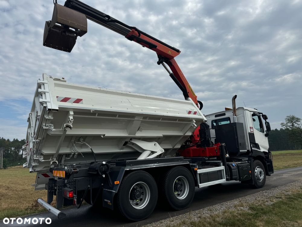Renault RENAULT C 380 / 6x4 / WYWROTKA + HDS PALFINGER 17.001 / HYDROBURTA / EURO 6 / STEROWANIE RADIOWE - 12