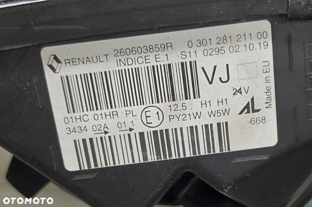 LAMPA LEWA RENAULT CAPTUR 1 I SOCZEWKA ZWYKŁA PRZÓD PRZEDNIA - 2