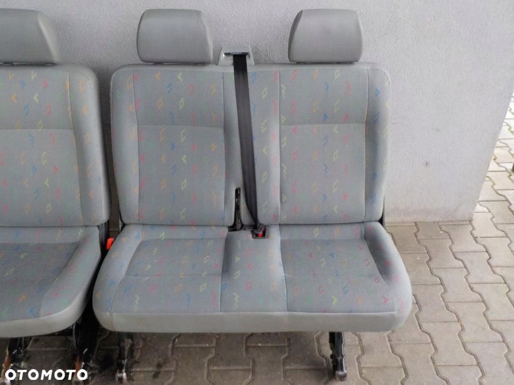 VW T5 FOTEL FOTELE KANAPA RZĄD ŚRODKOWY INKA TYŁ - 3