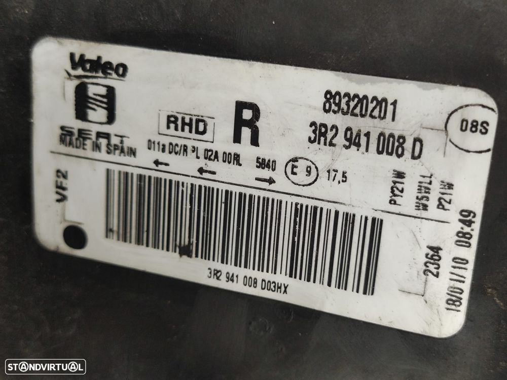 Frente completa Seat Exeo Mk1 Pré Facelift 2008 a 2010 Bi-Xénon Diesel - 19