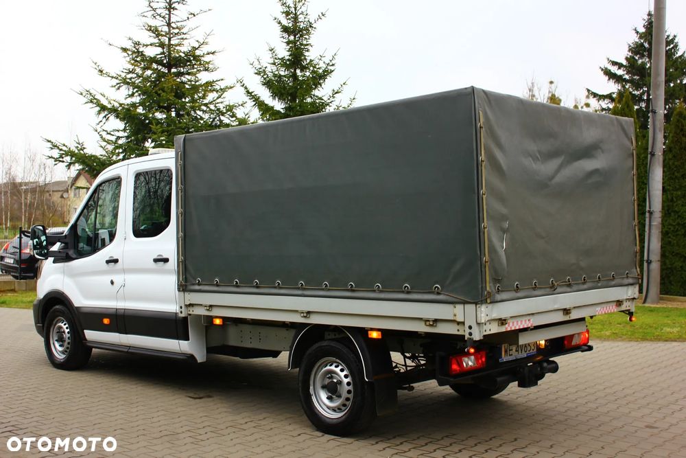Ford TRANSIT BRYGADÓWKA 2.0 TDCI 130KM 7 OSÓB PAKA PLANDEKA OŚWIETLENIE ROBOCZE - 5