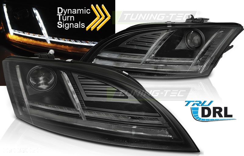 reflektory lampy bi xenon day line light led tuning audi audi tt 8j lift 10 - 1