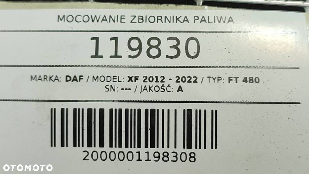 MOCOWANIE ZBIORNIKA PALIWA DAF XF - 7