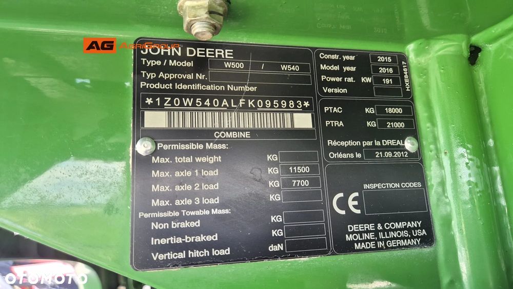 John Deere W540 - 20