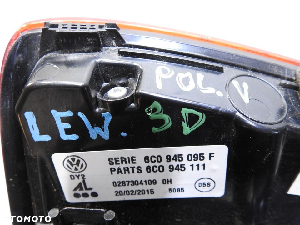 LAMPA LEWA TYLNA TYŁ VW POLO V 6C 3D LIFT - 9