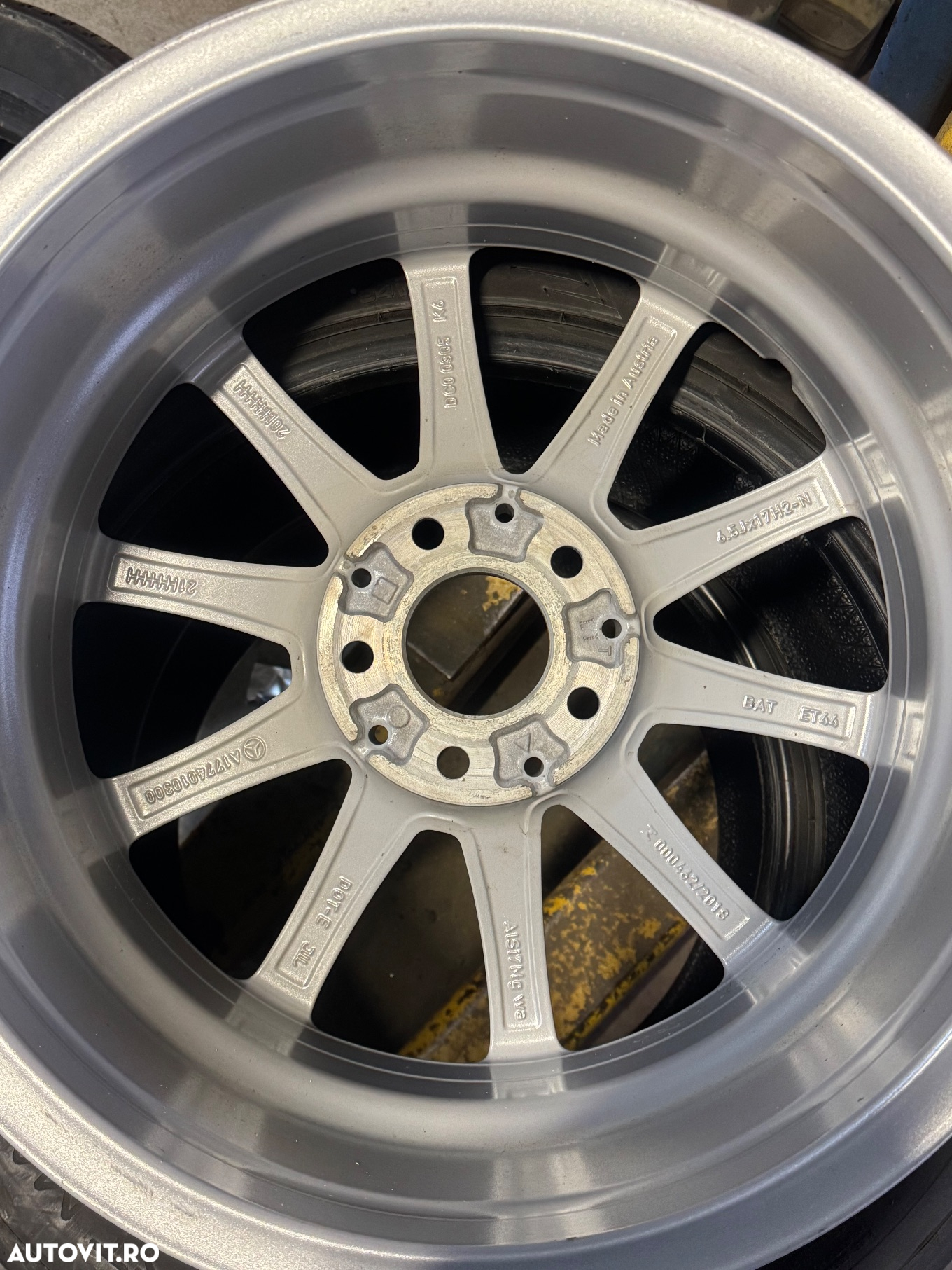 Vând jante originale Mercedes A-class,B-class,C-class pe 17” noi - 6