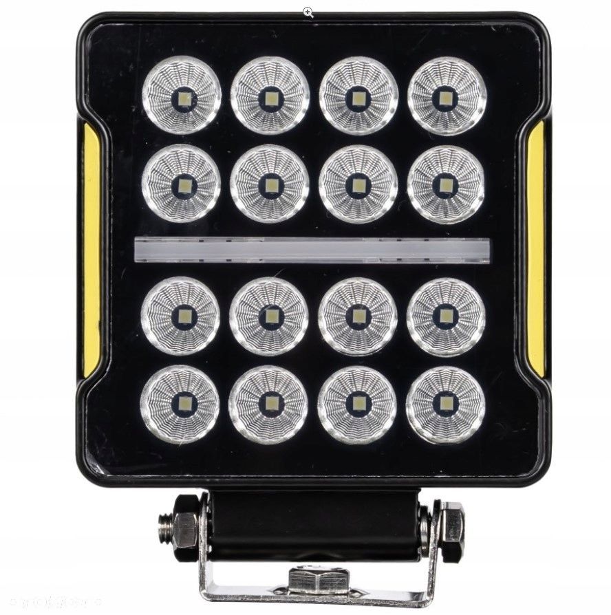 lampa robocza 16x led kwadrat bus traktor - 1