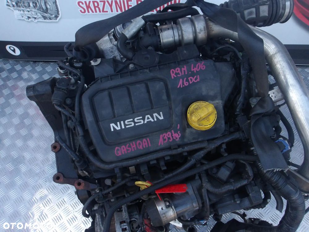 SILNIK KOMPLETNY NISSAN QASHQAI 1.6 DCI R9M406 139 TYS 1 TURBINA - 2
