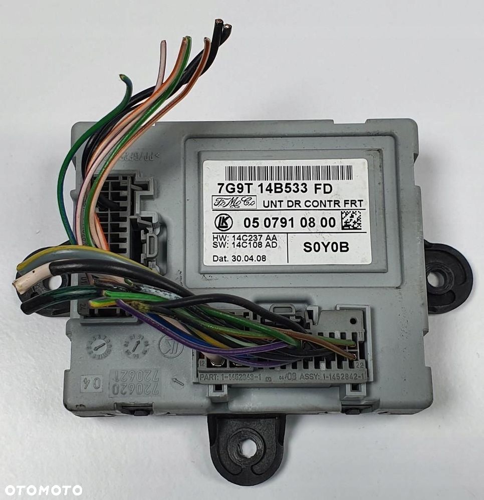MODUŁ DRZWI PRAWY PRZÓD FORD MONDEO MK4 7G9T-14B533-FD - 1