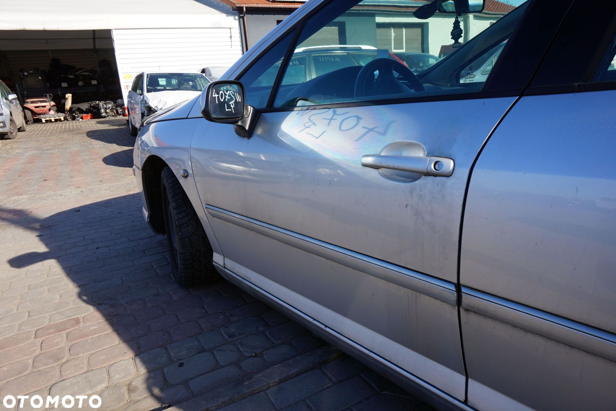 DRZWI PRZEDNIE LEWE 407 SW KOMBI EZRC  SREBRNY PEUGEOT 2004-2007 - 2
