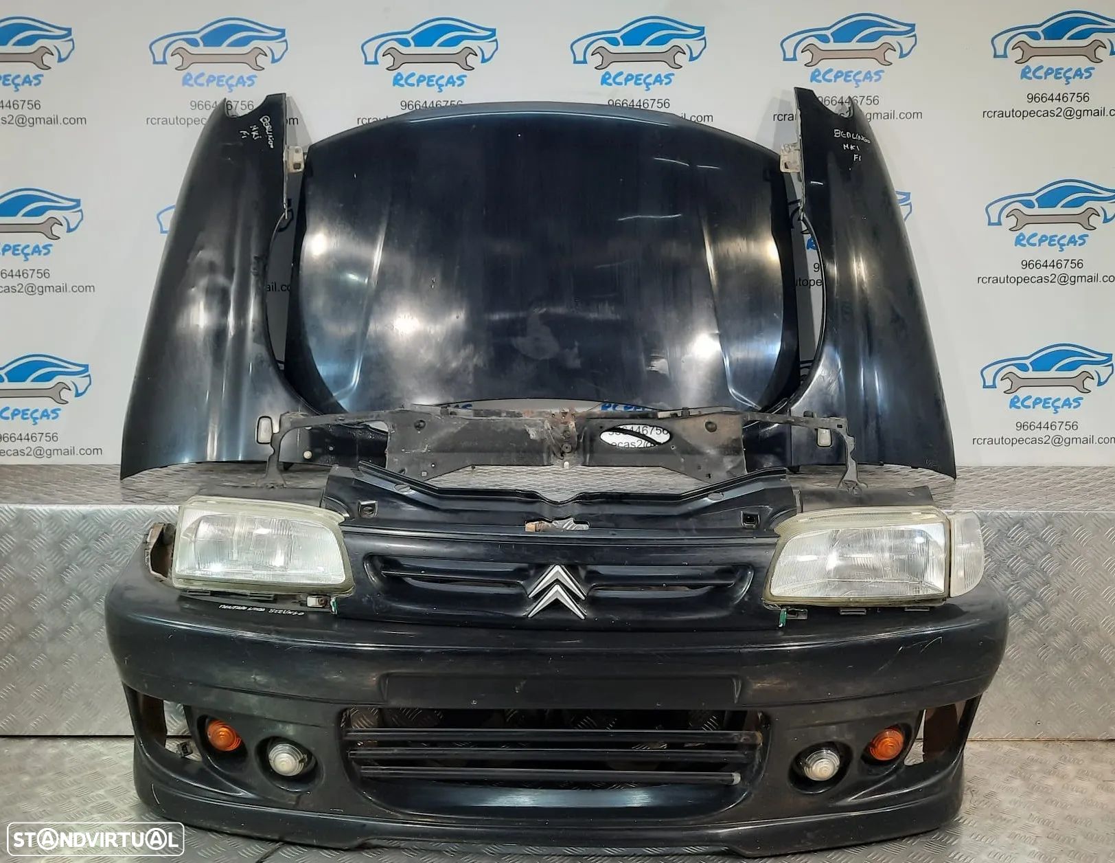 FRENTE COMPLETA CITROEN BERLINGO I 1 MK1 CAPOT PARACHOQUES GUARDA-LAMAS OTICAS RADIADOR VENTILADOR FRENTE FIBRA REFORÇO - 1