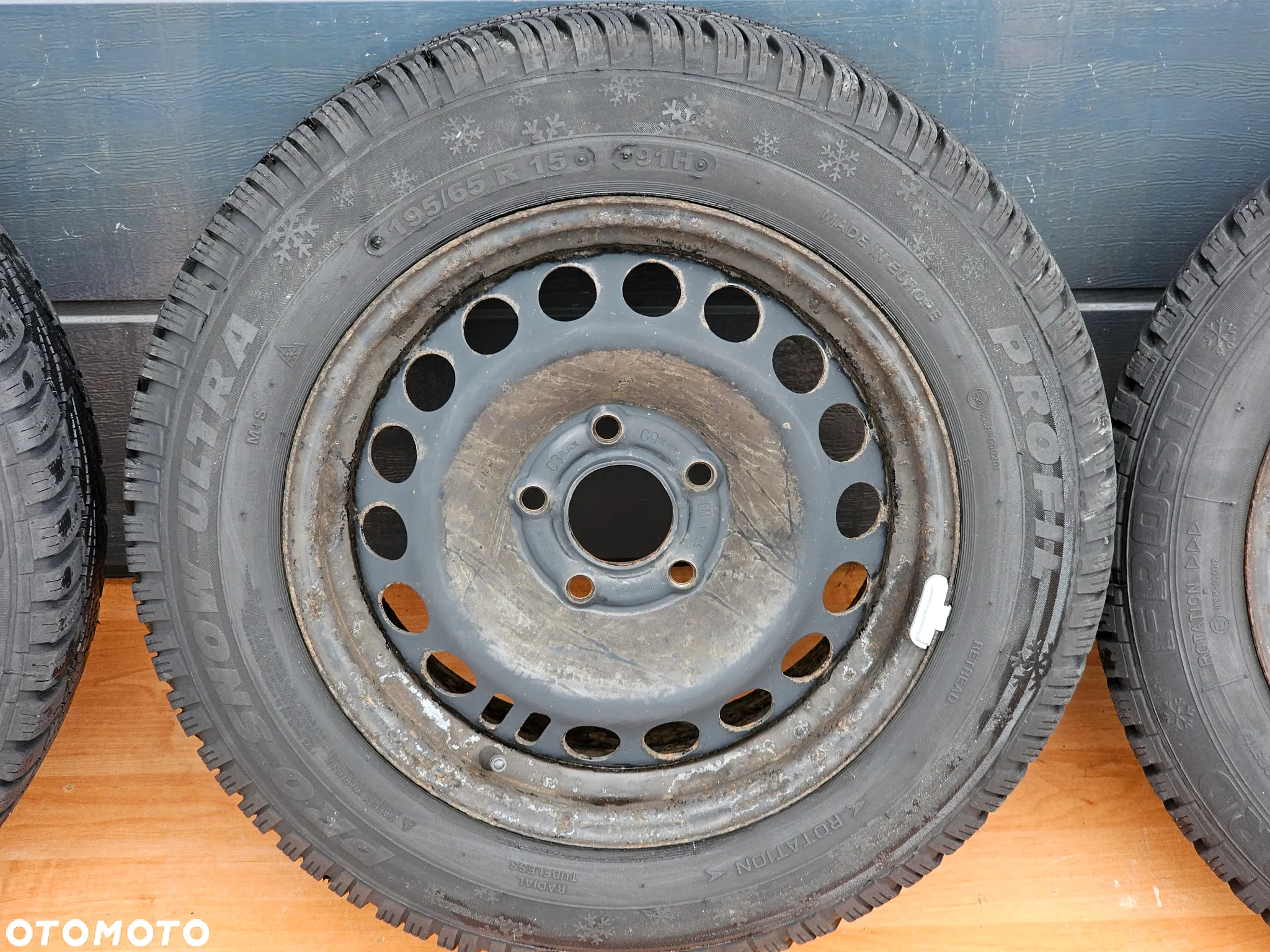 KOŁA FELGI STALOWE 15 OPONY ZIMOWE OPEL VECTRA C SIGNUM ASTRA H MERIVA B ZAFIRA A B 5x110 ET35 195/65/15 - 3
