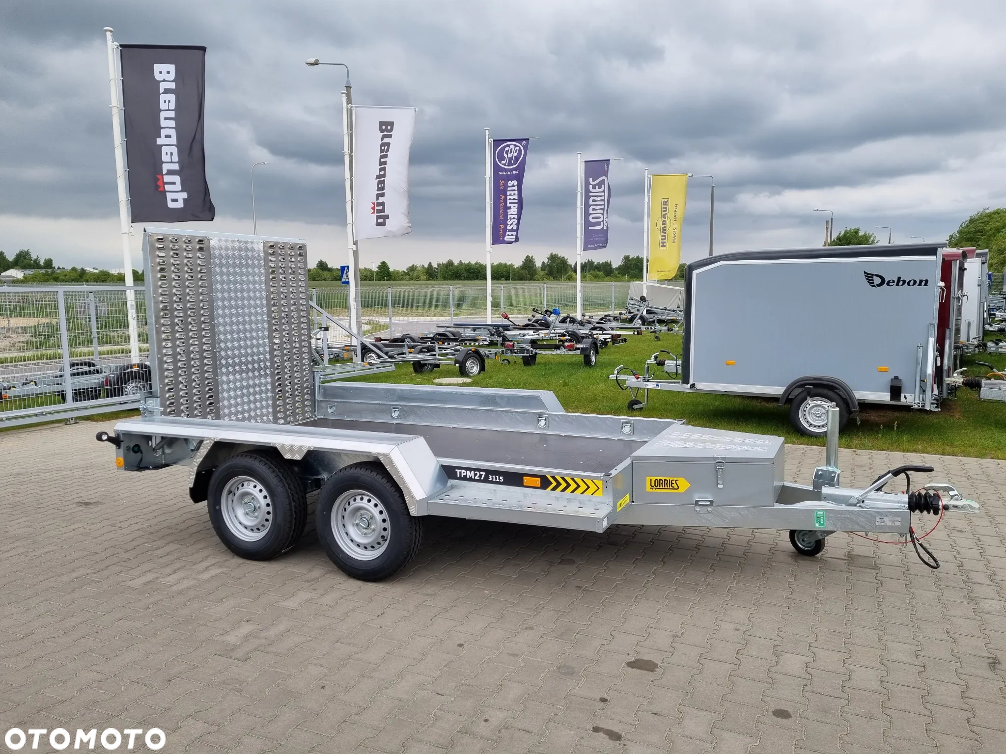 Lorries Przyczepa TPM 27, 303x160 cm 2,7T koparka, bobcat - 4