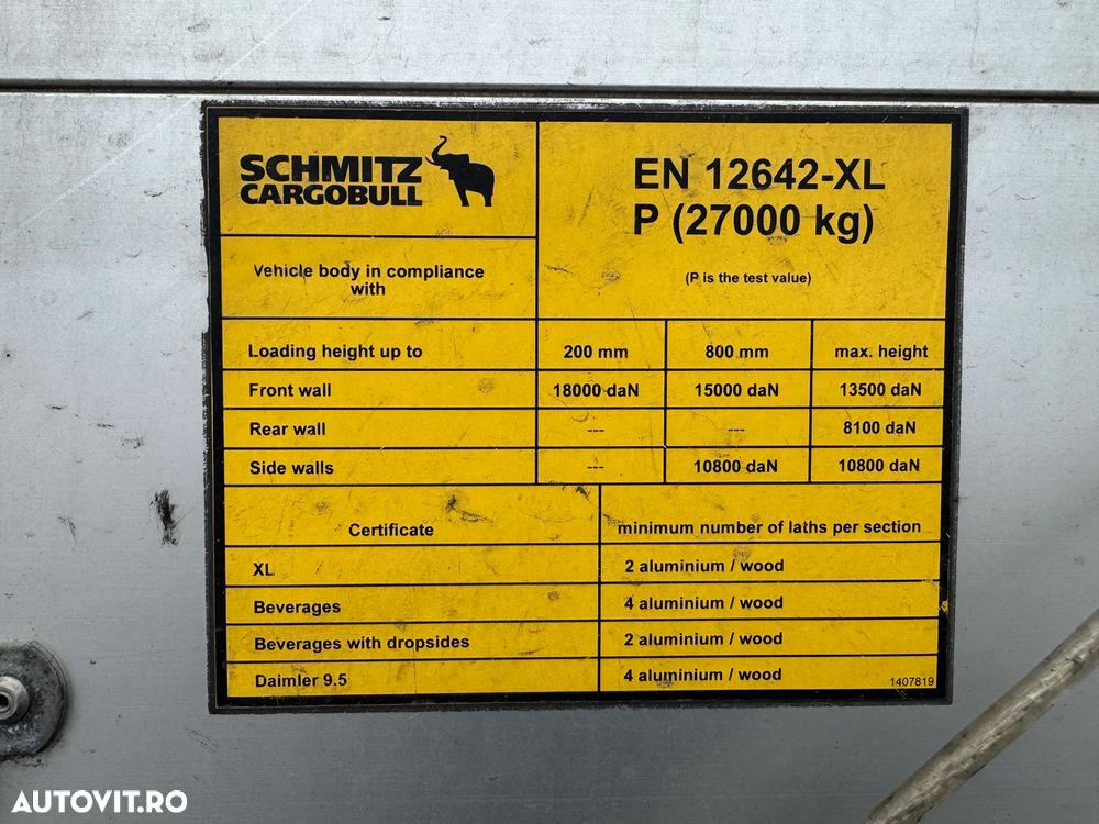 Schmitz Cargobull mega, liftanta, scanduri aluminiu, suport roata dublu, finantare, factura externa - 13